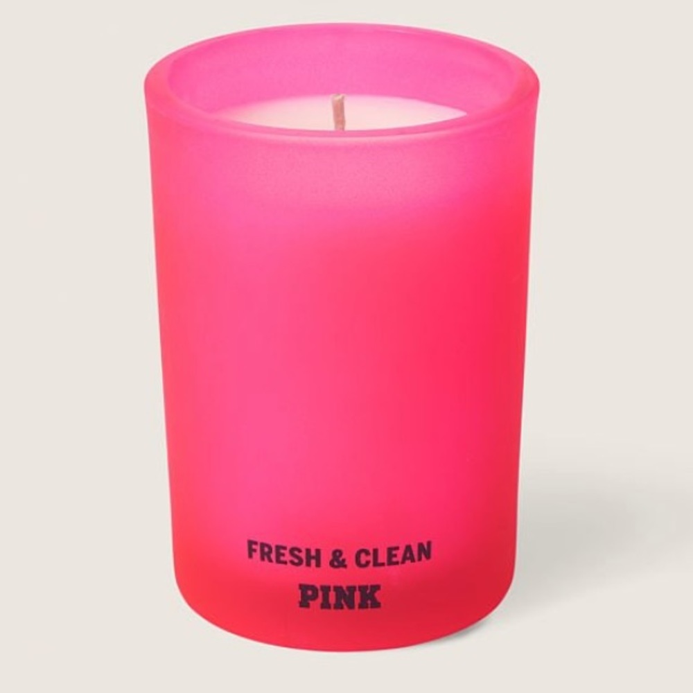VS PINK fresh and clean single wick candle NWT